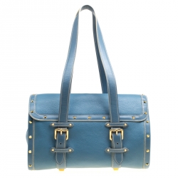 مملوكة مسبقًا Louis Vuitton Light Blue Suhali Leather L'Epanoui GM bag
