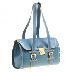 مملوكة مسبقًا Louis Vuitton Light Blue Suhali Leather L'Epanoui GM bag