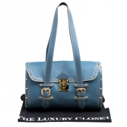 مملوكة مسبقًا Louis Vuitton Light Blue Suhali Leather L'Epanoui GM bag