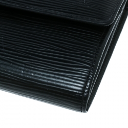 Louis Vuitton Black Epi Leather Sarah Continental Wallet