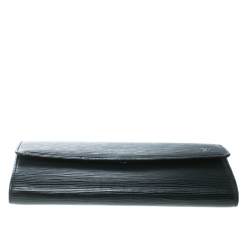 Louis Vuitton Black Epi Leather Sarah Continental Wallet
