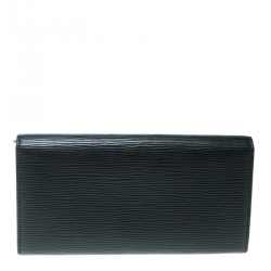 Louis Vuitton Black Epi Leather Sarah Continental Wallet