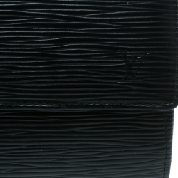 Louis Vuitton Black Epi Leather Sarah Continental Wallet