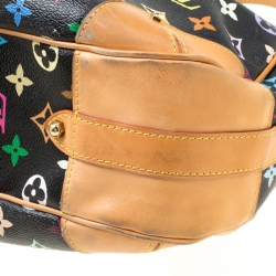 Pre Owned حقيبة لوي فيتون غريتا كانفاس مونوغرامية متعددة الألوان سوداء