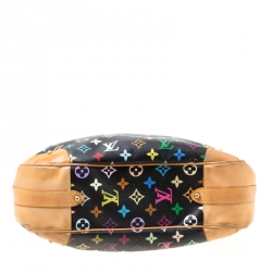 Pre Owned حقيبة لوي فيتون غريتا كانفاس مونوغرامية متعددة الألوان سوداء