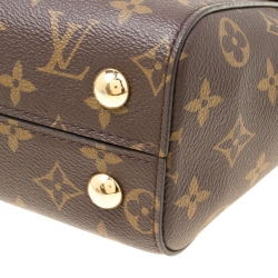 Pre Owned Louis Vuitton Monogram Canvas and Leather Cluny BB Top Handle Bag