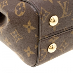 Pre Owned Louis Vuitton Monogram Canvas and Leather Cluny BB Top Handle Bag