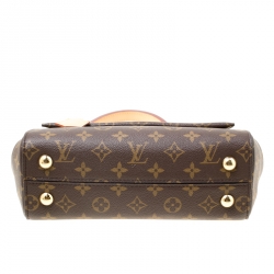 Pre Owned Louis Vuitton Monogram Canvas and Leather Cluny BB Top Handle Bag