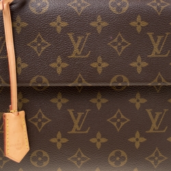 Pre Owned Louis Vuitton Monogram Canvas and Leather Cluny BB Top Handle Bag