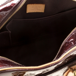 Pre Owned Louis Vuitton Amarante Monogram Vernis Summit Drive Bag