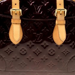 Pre Owned Louis Vuitton Amarante Monogram Vernis Summit Drive Bag