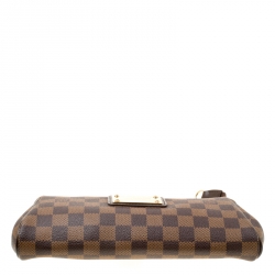 مملوكة مسبقًا Louis Vuitton Damier Ebene Canvas Eva Clutch