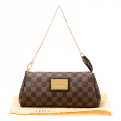 مملوكة مسبقًا Louis Vuitton Damier Ebene Canvas Eva Clutch