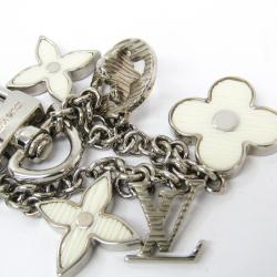 Pre Owned Louis Vuitton Silver Tone Chain Fleur d'Epi Bag Charm