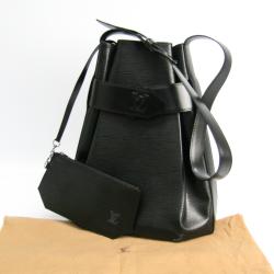 مملوكة مسبقًا حقيبة لوي فيتون ساك دبول جلد أيبي سوداء