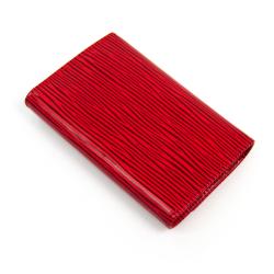 Pre Owned حافظة مفاتيح لوي فيتون ملتيسليس جلد إيبي كاستيليان حمراء