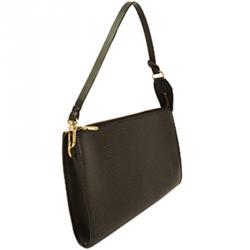 Pre Owned Louis Vuitton Noir Epi Leather Pochette Accessoires 24 Bag