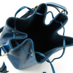 Pre Owned Louis Vuitton Toledo Blue Epi Leather Petit Noe Bag