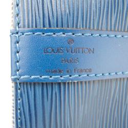 Pre Owned Louis Vuitton Toledo Blue Epi Leather Petit Noe Bag