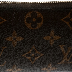 Pre Owned Louis Vuitton Monogram Canvas Clemence Wallet
