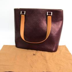 Pre Owned Louis Vuitton Purple Monogram Mat Stockton Bag