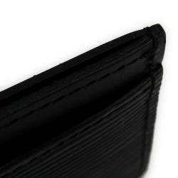 Pre Owned Louis Vuitton Noir Epi Leather Card Holder
