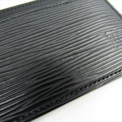 Pre Owned Louis Vuitton Noir Epi Leather Card Holder
