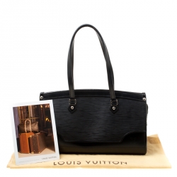 Pre Owned Louis Vuitton Black Epi Leather Madeleine PM Bag