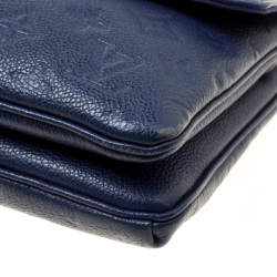 Pre Owned Louis Vuitton Celeste Monogram Empreinte Leather Twinset Bag