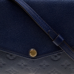 Pre Owned Louis Vuitton Celeste Monogram Empreinte Leather Twinset Bag