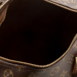 مملوكة مسبقًا حقيبة لوي فيتون سبيدي جلد وكانفاس مونوغرامية 30
