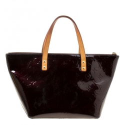 Pre Owned حقيبة لوي فيتون بلفو فيرنيه مونوغرامية عنابية PM