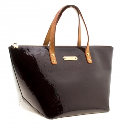 Pre Owned حقيبة لوي فيتون بلفو فيرنيه مونوغرامية عنابية PM