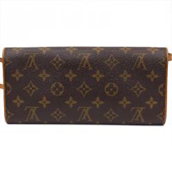 Pre Owned Louis Vuitton Monogram Canvas Pochette Twin GM Bag