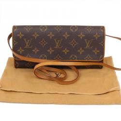 Pre Owned Louis Vuitton Monogram Canvas Pochette Twin GM Bag