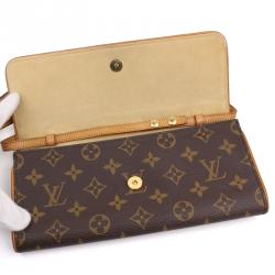 Pre Owned Louis Vuitton Monogram Canvas Pochette Twin GM Bag