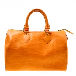 Pre Owned Louis Vuitton Mandarin Epi Leather Speedy 25