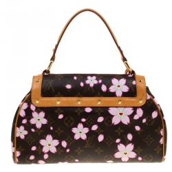 Pre Owned Louis Vuitton Monogram Canvas Limited Edition Cherry Blossom Sac Retro PM Bag