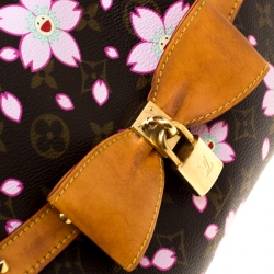 Pre Owned Louis Vuitton Monogram Canvas Limited Edition Cherry Blossom Sac Retro PM Bag
