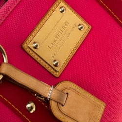 Pre Owned Louis Vuitton Pink Canvas Antigua Cabas MM Bag