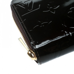 Louis Vuitton Amarante Monogram Vernis Zippy Wallet