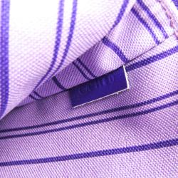 Pre Owned Louis Vuitton Violet Shiny Leather Limited Edition Cosmic Blossom Pochette Accessoires Bag