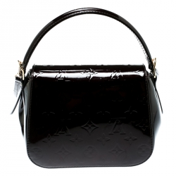Pre Owned Louis Vuitton Amarante Monogram Vernis Pasadena Bag