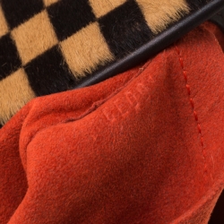 Pre Owned حقيبة لوي فيتون ليوني سباون إصدار محدود شعر عجل سوفاج داميه