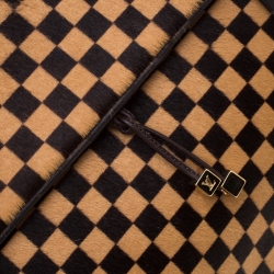 Pre Owned حقيبة لوي فيتون ليوني سباون إصدار محدود شعر عجل سوفاج داميه