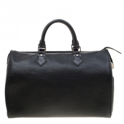 Pre Owned Louis Vuitton Black Epi Leather Speedy 30