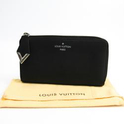 Louis Vuitton Noir Veau Cachemire Calfskin Leather Comete Wallet
