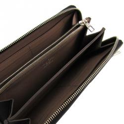 Louis Vuitton Noir Veau Cachemire Calfskin Leather Comete Wallet