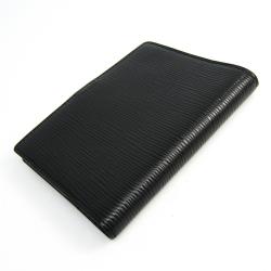 Pre Owned Louis Vuitton Noir Epi Leather Small Ring Agenda Cover