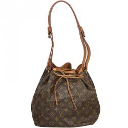 Pre Owned  Louis Vuitton Monogram Petit Noe Hobo Bag